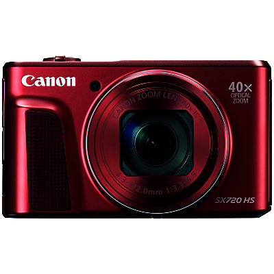 Canon PowerShot SX720 HS Digital Camera, HD 1080p, 20.3MP, 40x Optical Zoom, Wi-Fi, NFC, 3 Screen Red Canon PowerShot SX720 HS Digital Camera, HD 1080p, 20.3MP, 40x Optical Zoom, Wi-Fi, NFC, 3 Screen Red